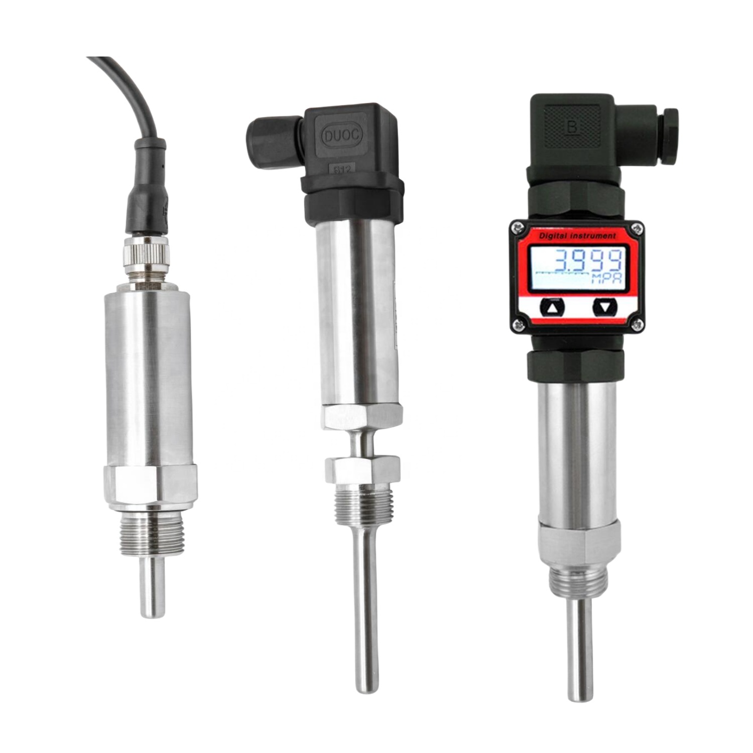 -50 bis 200 Grad 4-20mA Temperatursensor PT100 Hochtemperatur-Sender für Wasser Öl Gas-Flüssigkeit