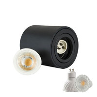 Plafonnier LED rond en aluminium à intensité variable, 7W 10W GU10, spot de plafond cylindrique, lampe de chambre à coucher, AC110V 220V