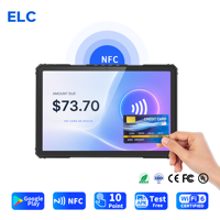 Tableta POS Android NFC de 10.95 Pulgadas con Pantalla Táctil de 10 Puntos para Pagos Minoristas sin Contacto y Pago en Mostrador de Restaurantes