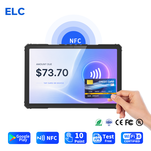 10.95 Inch NFC Android POS Tablet with 10 Point Touch for Contactless Retail Payment and Restaurant Counter Checkout