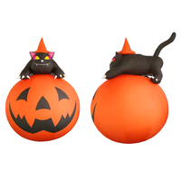 Ballon monstre géant LED d'Halloween, décoration gonflable avec batterie au lithium imperméable et durable, couleur pleine pour les événements en plein air