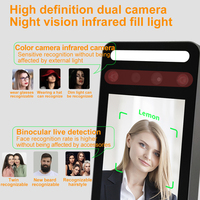Al reconnaissance faciale temps de présence système de contrôle d'accès empreinte digitale employé horloge visage dynamique