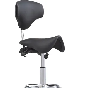 Yeni tasarım güzellik salonu tabure döner ayarlanabilir eyer sandalye modern moda masaj tabure