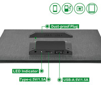 Panneau solaire pliable de haute qualité 10W avec sortie USB et Type-C, chargeur solaire portable ETFE pour le camping et la randonnée en plein air