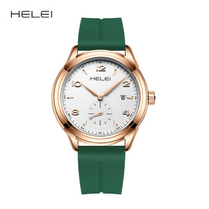 RELOJ DE CUARZO <span class=keywords><strong>HELE</strong></span> Reloj de hombre resistente al agua de moda informal Cronógrafo de cuarzo Cross-Border-Piece Hair - Product Image 1