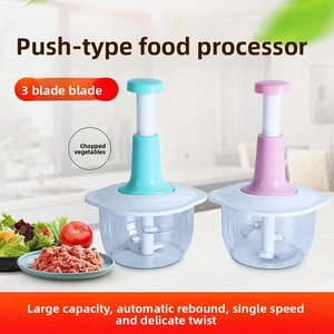 Robot de cuisine multifonctionnel en acier inoxydable, hachoir à ail, oignon et légumes, et hachoir à viande <span class=keywords><strong>manuel</strong></span>, design portable - Product Image 5