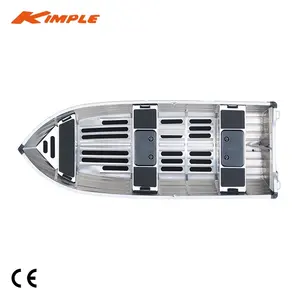 Diseño profesional KIMPLE Catch 430 4,3 M 14ft CE pesca de remo barcos de aluminio