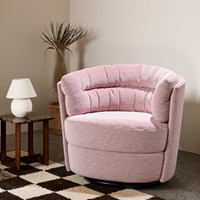 Fauteuil pivotant français direct usine, mignon et élégant, pour petit appartement ou hôtel, vente en gros, fauteuil de loisirs personnalisé