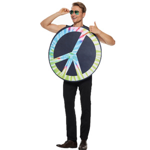 Disfraz con Símbolo de Paz para Hombre Adulto, Diseño Tie Dye, para Fiestas, Actuaciones y Cosplay - Product Image 2