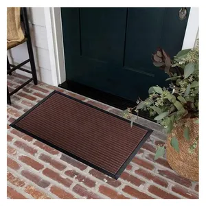 Gran oferta de alfombrillas antideslizantes de 40x60cm con respaldo de goma gruesa, felpudo duradero antideslizante en 7 colores para uso doméstico y exterior