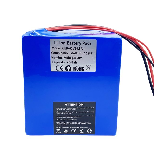 72V 60V 52V 18650/21700 Electric Bicycle Battery Pack 13Ah 16ah 20Ah 30Ah 40Ah Lithium Ion Battery Pack for Ebike Battery