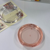 En stock, sans MOQ, palette de maquillage pliable entièrement transparente pour poudre fixatrice, fard à paupières, illuminateur et contouring, avec grand compartiment unique