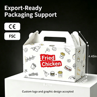Boîtes d'emballage personnalisées pour la restauration rapide à emporter, boîtes jetables pour poulet frit, ailes de poulet, hamburgers, boîtes à emporter pour poulet frit Fc0 Fc1 Fc2 Fc3 Fc4