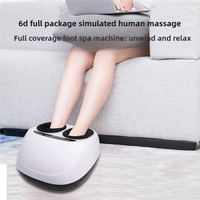 Cosmo Masseur de pieds électrique chinois haute fréquence avec rouleaux à air, chauffant, pour la circulation sanguine, vibrant, 3 modes, 3 masseurs de pieds