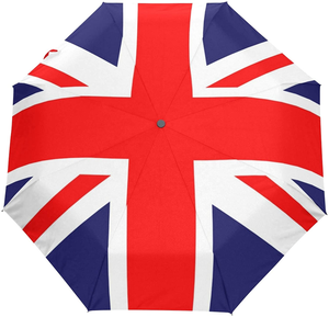 Nx Hot Selling Custom Any Country Flag 23" 8k 190t Pongee Fully-Automatic <strong>Uk</strong> England Flag <strong>Umbrella</strong> for Adults - Product Image 1