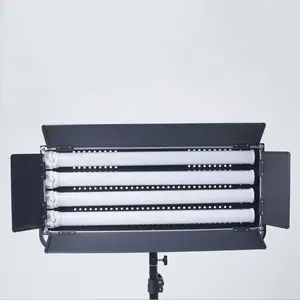 25W X 4 Bank Kit Pencahayaan Fotografi CRI95 + Tricolor 3200-5600K DMX Studio Lampu Video Led