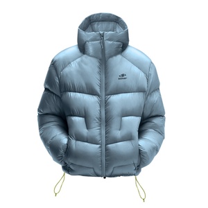 90% Windproof Lightweight Hooded Three-Proof Velvet Gallbladderless Puncture Technology Nylon <b>Duck</b> Trench <b>Coat</b> - Product Image 5