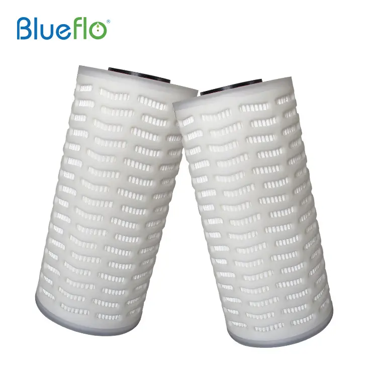 DOE Silicone Gasket 115 mm PP Polypropylene GF pleated filter Cartridges Filters for Drinking Water Prefiltration