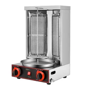 Zware Döner Kebab Machine Commerciële Lpg Gas Shoarma Machine Bbq Grill Vlees Brander Voor Restaurant