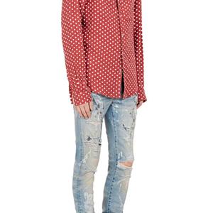 Jean skinny déchiré et délavé effet peinture, dernière collection 2019, grande taille, pour homme, de marque de mode, vente en gros - Product Image 4