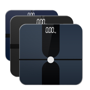 Smart for App Controlled Glass Bathroom Use Weighing Scale Black Body Fat BMI Analyzer 25 Metrics Digital Health Scale - Product Image 1