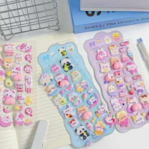 Pegatinas 3D Personalizadas de Animales, Hechas a Mano, Diseño de Dibujos Animados, Colores Vibrantes, para Manualidades, Diario, Teléfono - Product Image 1