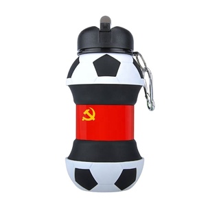 Individuelle 550 ml PP-Wasserflasche Sublimationssilikon weiches zusammenklappbares faltbares Design für Outdoor-Laufsport - Product Image 3