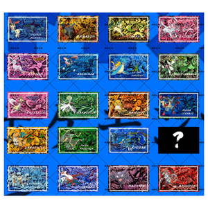 Nouvelles mini-cartes en papier cristal YQ <span class=keywords><strong>Manga</strong></span> japonais pour décorations magnétiques, boîte mystère chinoise, cartes de jeu de table, jouets - Product Image 3