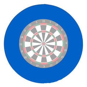 PU Logo personnalisé jeu de fléchettes Surround Wall Protector avec cinq sections durable écologique jeu de sports de plein air - Product Image 2