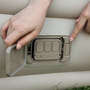 <span class=keywords><strong>Matelas</strong></span> <span class=keywords><strong>Gonflable</strong></span> Automatique d'Extérieur avec Housse Floquée, Pompe Intégrée, Portable pour Camping, Sieste au Sol, Pliant et Épaissi - Product Image 3