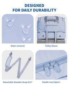 Sac de voyage léger compatible TSA avec rangements personnalisables, sac de transport polyvalent pour les voyages de week-end et l'usage quotidien - Product Image 6