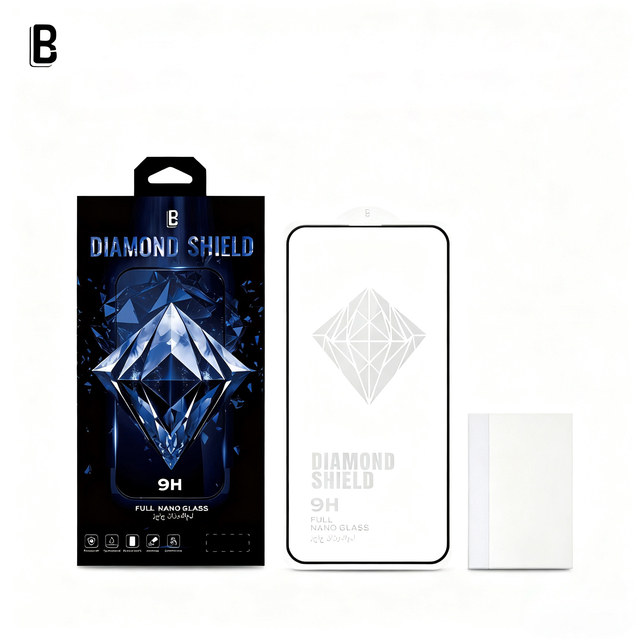 LB New 9H Diamond Tempered Glass Screen Protector for 15 Mobile Phone HD Anti-Scratch Ultra-Thin High-Definition Grade
