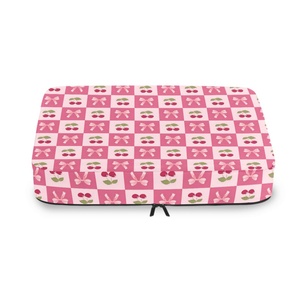 Ensemble de 6 organisateurs de vêtements de haute qualité, motif cerise rose, cubes de compression personnalisés entièrement imprimés pour le voyage - Product Image 5