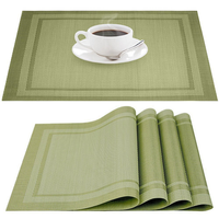 Conception isolation rectangle luxe tpromotion différents types ensembles de tapis de table à manger