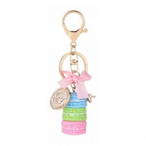 Macaroon Keychain Women Cake <b>Key</b> Chain Fashion Cute French Pastries Keychain <b>Bag</b> Charm Car <b>Key</b> <b>Ring</b> Wedding Party Gift Jewelry - Product Image 6