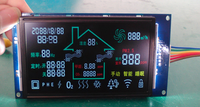 Equipo de fitness STN Pantalla LCD Medidor de presión digital Retroiluminación roja/Verde Controlador tipo COG IC ST7789 Módulos LCD
