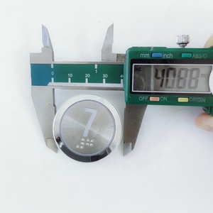 Pr0D16413V1 SM.04PB/E3 DC24V ascenseur lumière blanche bouton poussoir symbole plat avec accessoires de levage en braille - Product Image 4