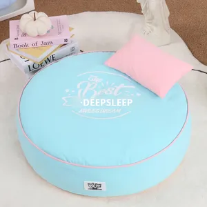 เตียงสุนัขทรงกลมสุดหรูเบาะรองนั่งสำหรับสัตว์เลี้ยงแบบถอดออกได้แผ่นรองสำหรับสุนัขผ้าฝ้ายหนาอุ่นที่นอนสำหรับสุนัขในร่มทุกฤดู - Product Image 6