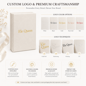Luxury Magnetic Book-Style Jewelry <b>Box</b> with Custom Insert for Ring Necklace <b>Gift</b> Packaging and Jewelry Brand Presentation - Product Image 5