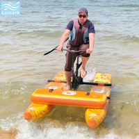 Vélo aquatique SUP gonflable à une place avec cadre en aluminium et tapis flottant avant, pliable, pour hôtel, de Chine, Lumark