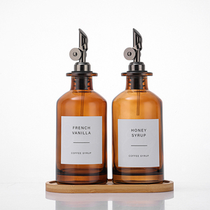 Dispenser per Olio d'Oliva Premium in Offerta, 200ml 500ml 1000ml, Erogatore per Caffè e Sciroppo, Bottiglia in Vetro per Cucina - Product Image 2