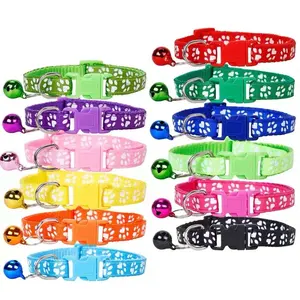 Pet Accessories Reflective Cat Collar with Bell Breakaway Buckle Wholesale China Personalized RIBBONS Dogs Print Leash Set S.M.L