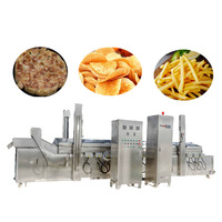 Machine à frites et à chips de poulet halal avec dispositif de sécurité intégré, friteuse pour ingrédients de boulangerie et de pâtisserie, pour la production de fruits crus et de chips