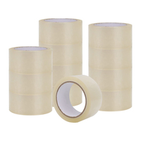 Ruban adhésif transparent en acrylique BOPP haute résistance pour scellage de boîtes personnalisées, super transparent