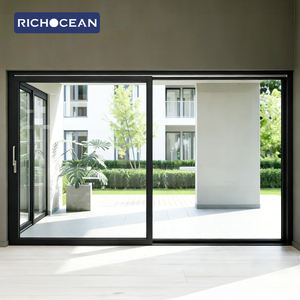 Portes coulissantes en aluminium RICHOCEAN Foshan, Porta Scorrevole pour maison, portes à double vitrage <span class=keywords><strong>avec</strong></span> <span class=keywords><strong>moustiquaire</strong></span> - Product Image 5