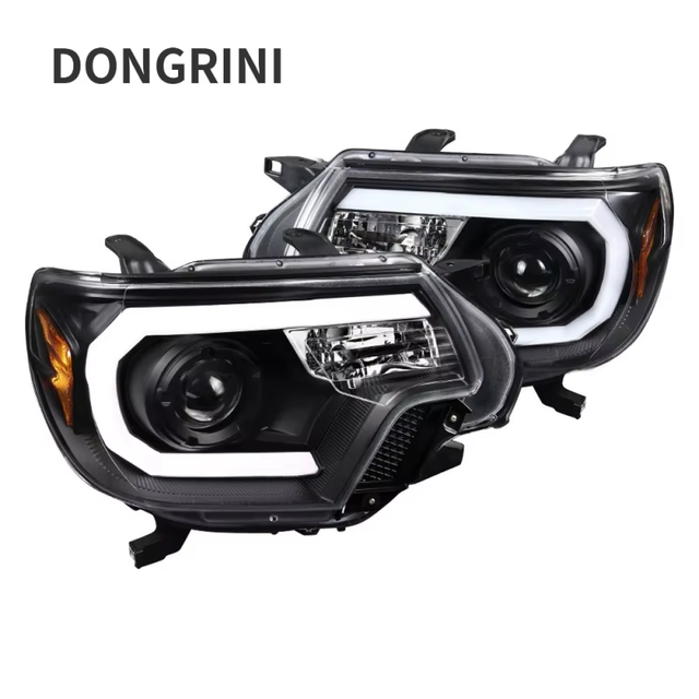 High Quality 200W Led Headlamp Projector for Toyota Tacoma 2012-2015 Warm White Light 12V/24V Matb Black Front Lamp