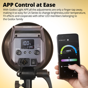 Godox la150d la150bi 190W la200d la200bi 230W LCD Bảng Điều chỉnh led video ánh sáng liên tục đầu ra + ứng dụng điều khiển Bowens núi Studio ánh sáng - Product Image 4