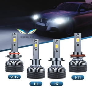 Chất lượng cao Auto Car Led Đèn Pha Bóng đèn 120 Wát 6000K IP68 không thấm nước <span class=keywords><strong>360</strong></span> độ có thể điều chỉnh đèn pha H1 H7 H11 9012 - Product Image 1