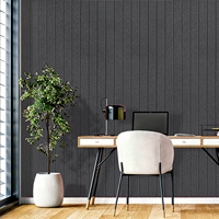 Panneaux acoustiques muraux en PET haute densité 12 mm NRC 0,85 |   Tuile en feutre insonorisante pour studio de design d'intérieur, hôtel