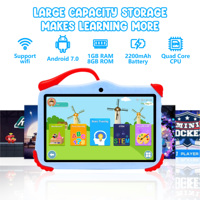 Tabletas Android de 7 pulgadas de marca personalizada OEM 1GB + 8GB Tablet inteligente para niños PC Tablet educativa para niños